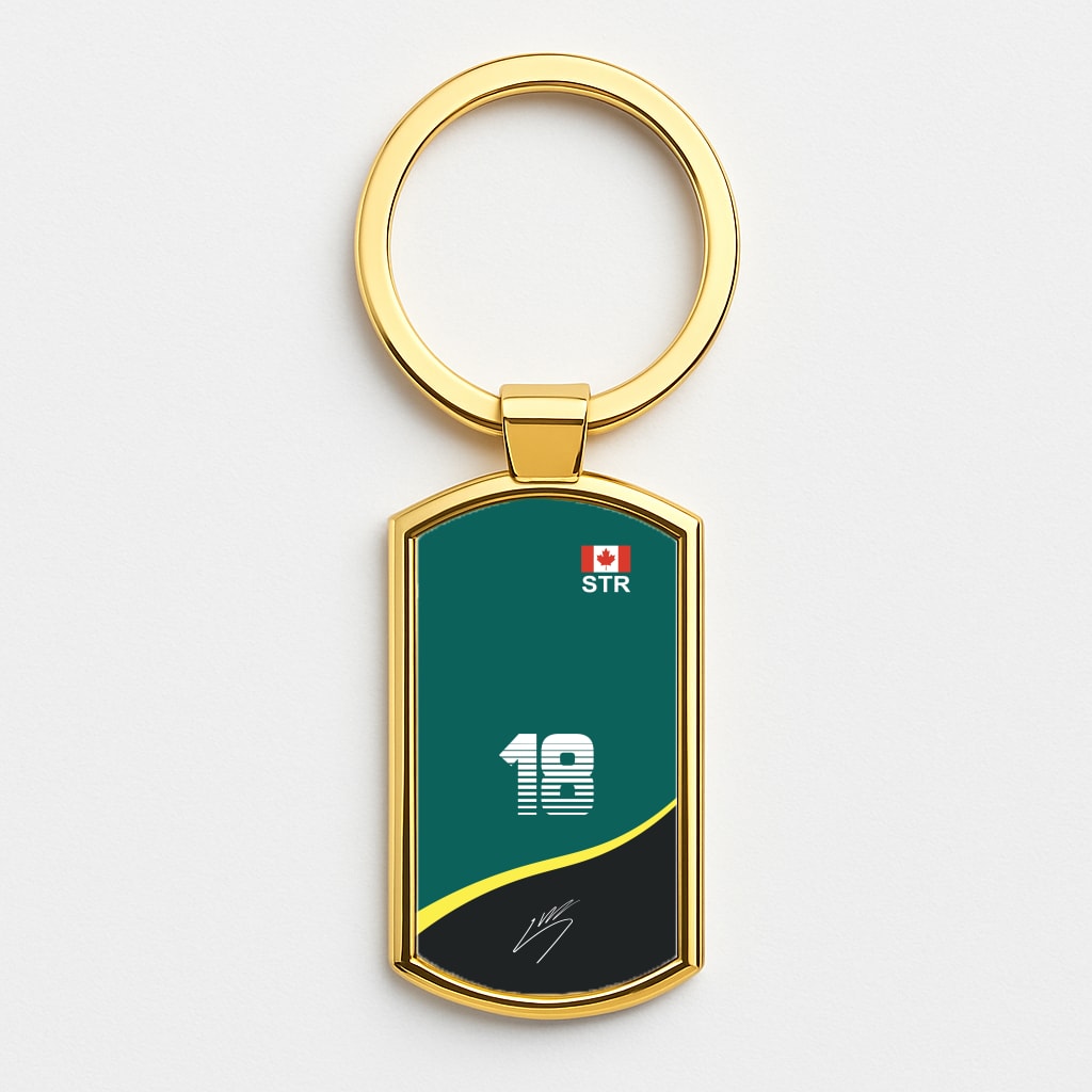 Stroll - F1 Gold Keyring