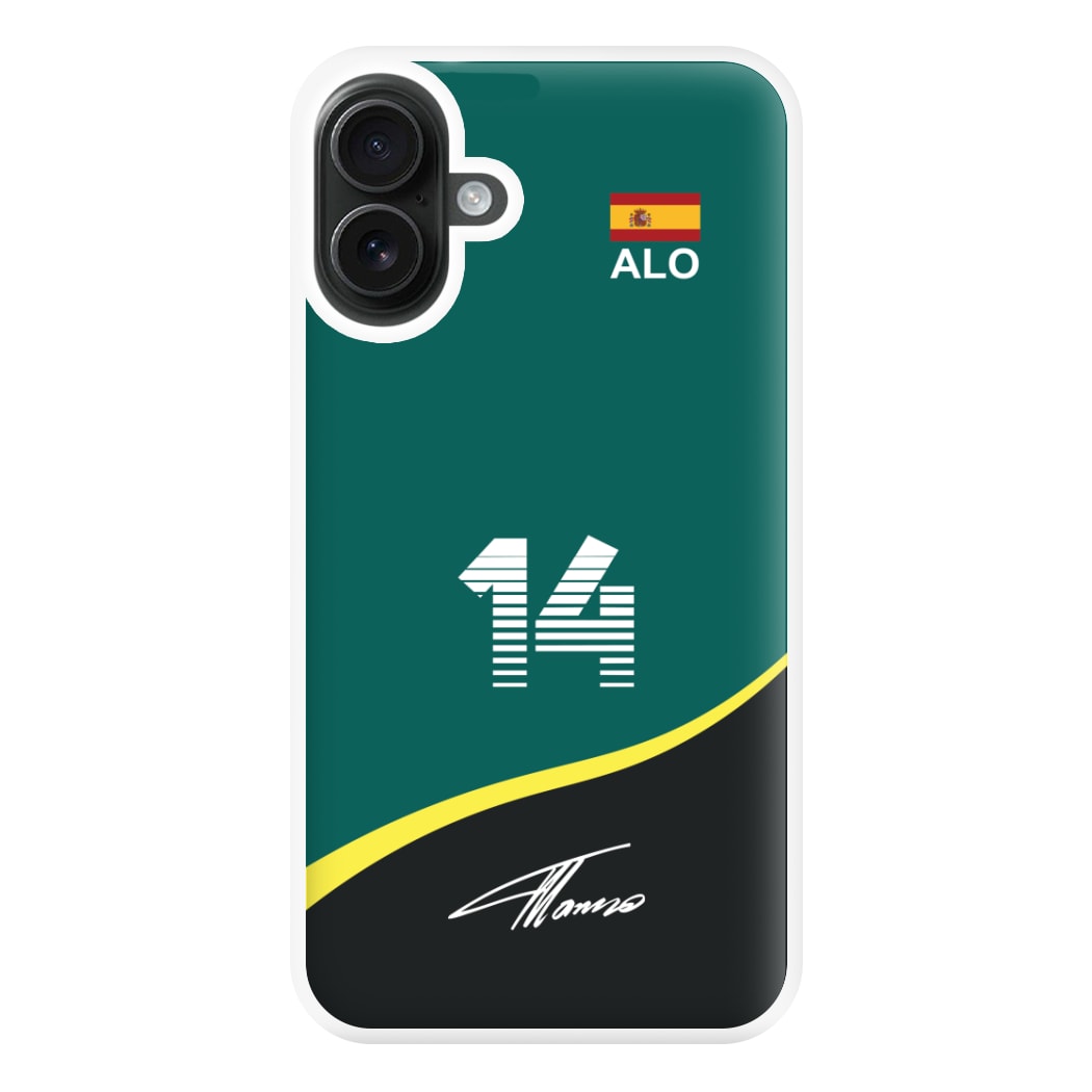 Alonso - F1 Phone Case for iPhone 16 Plus