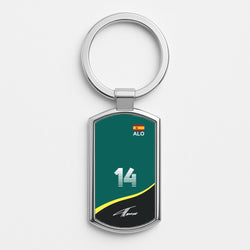 Alonso - F1 Silver Keyring
