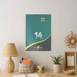 Alonso - F1 Art Print