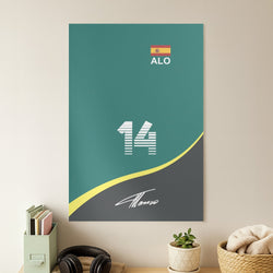 Alonso - F1 Poster