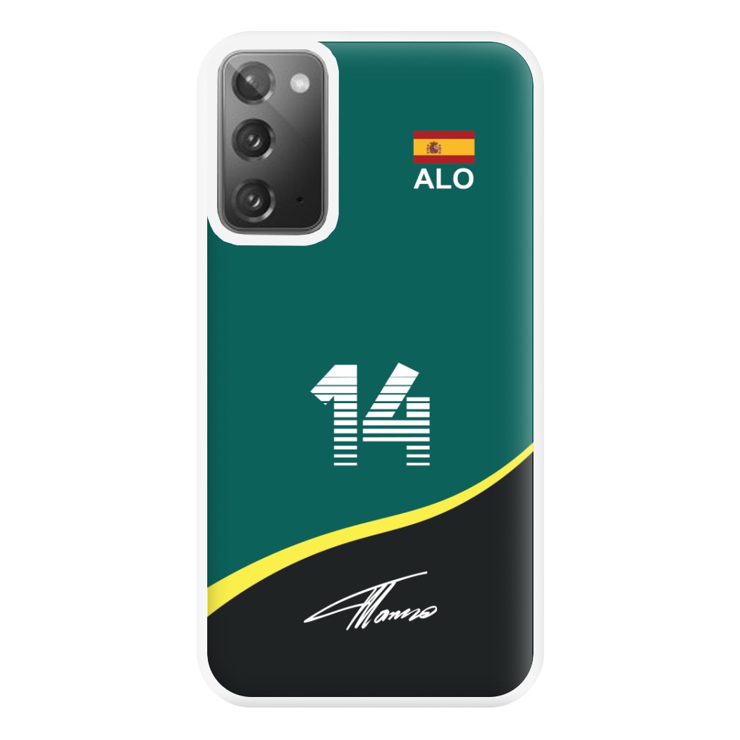 Alonso - F1 Phone Case for Galaxy Note 20 Ultra