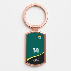 Alonso - F1 Rose Gold Keyring