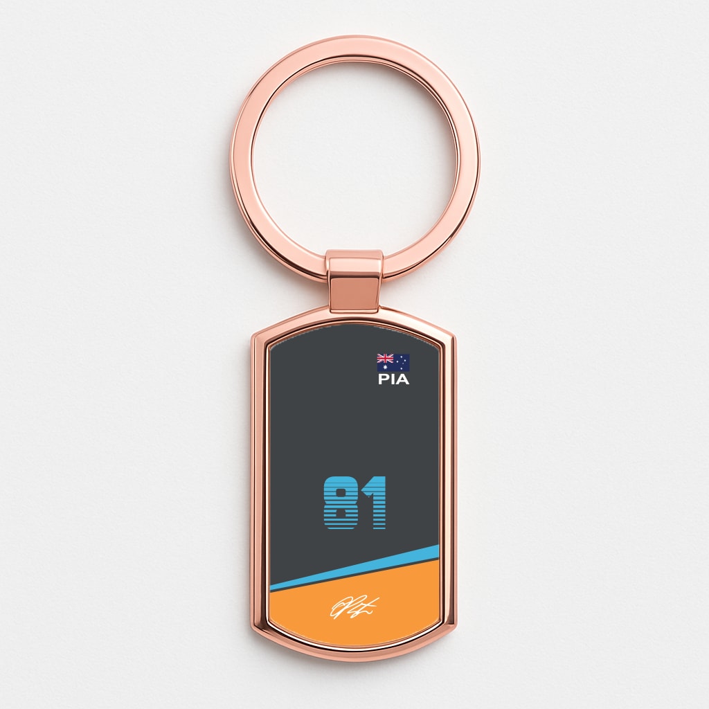 Piastri - F1 Rose Gold Keyring