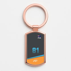 Piastri - F1 Rose Gold Keyring
