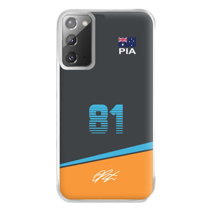 Piastri - F1 Phone Case for Galaxy Note 20 Ultra