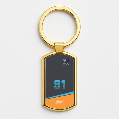 Piastri - F1 Gold Keyring