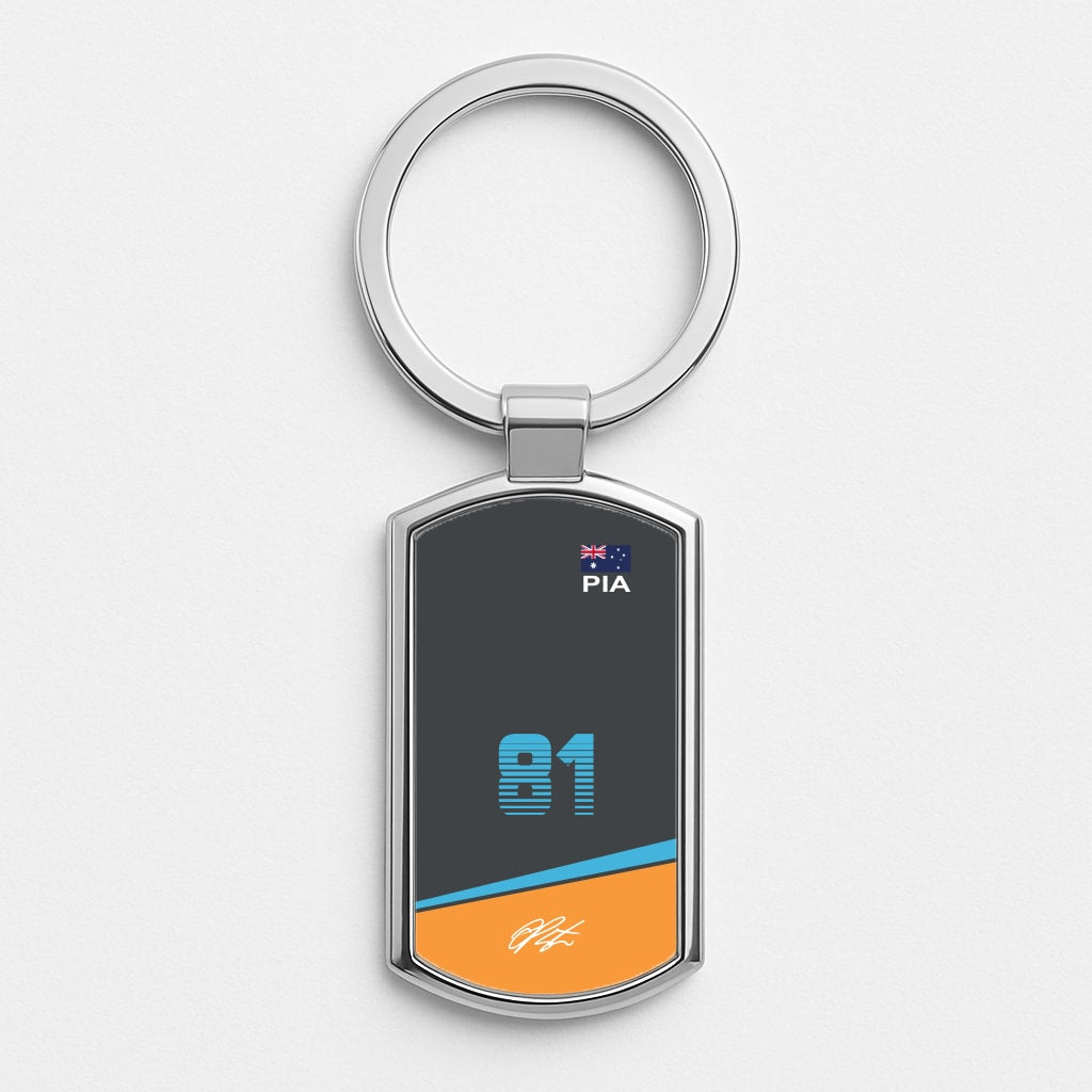 Piastri - F1 Silver Keyring