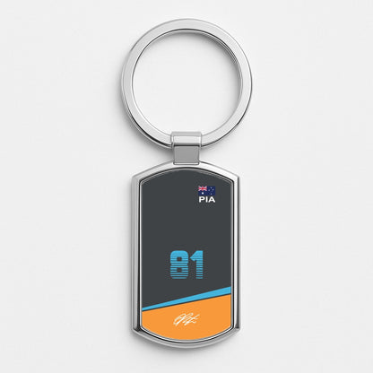 Piastri - F1 Silver Keyring