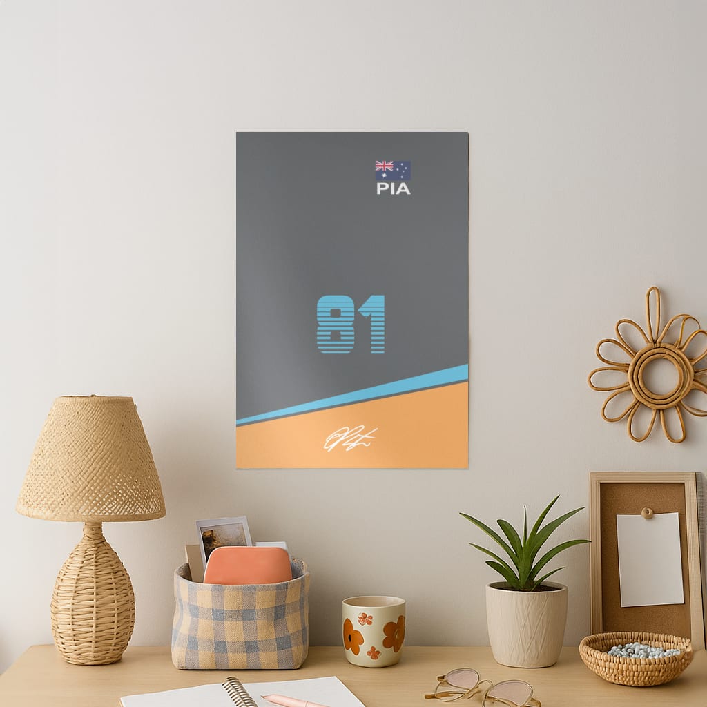Piastri - F1 Art Print
