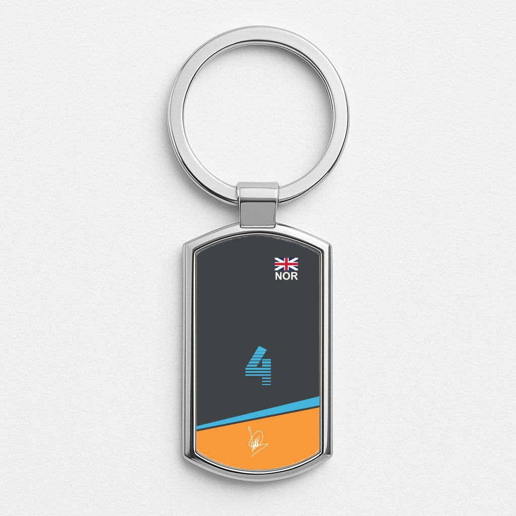 Norris - F1 Silver Keyring