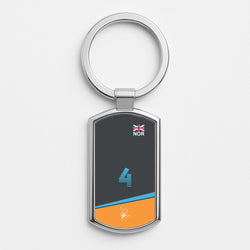 Norris - F1 Silver Keyring