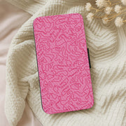 Track Outlines Pink Flip / Wallet Phone Case 5