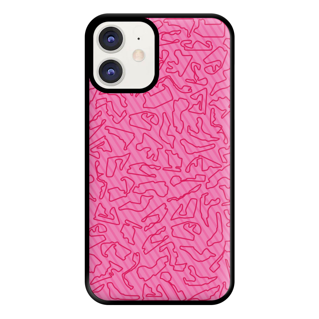 Track Outlines Pink Phone Case for iPhone 11