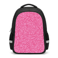Track Outlines Pink Backpack