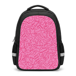 Track Outlines Pink Backpack