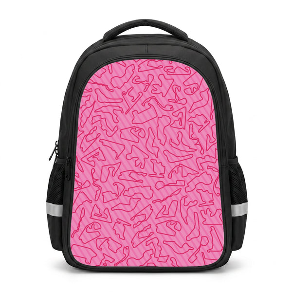Track Outlines Pink Backpack