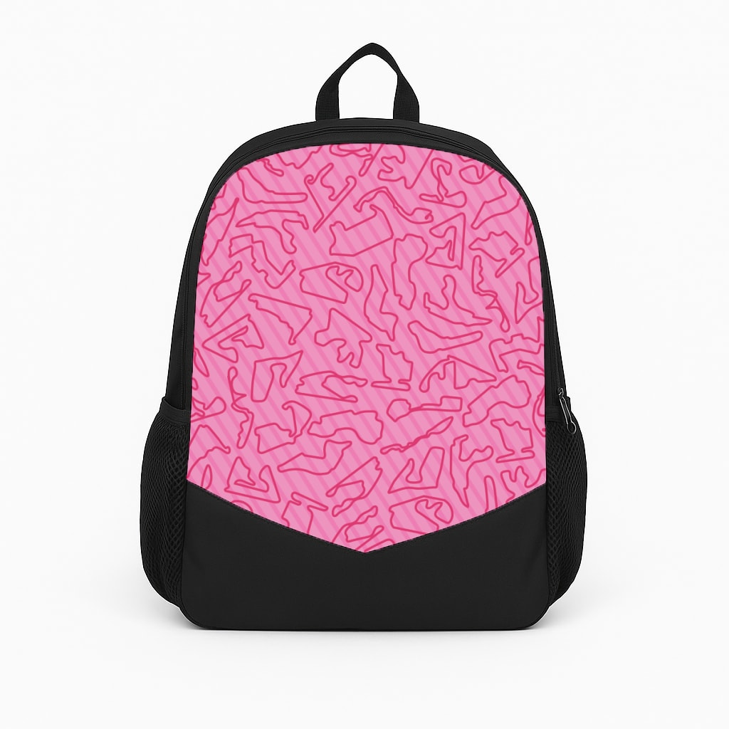 Track Outlines Pink Backpack