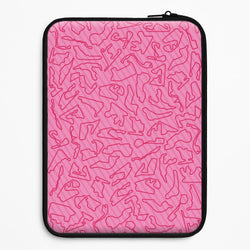 Track Outlines Pink Universal Laptop Sleeve