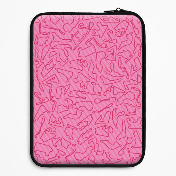 Track Outlines Pink Universal Laptop Sleeve