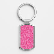 Track Outlines Pink Luxury Keyring 1
