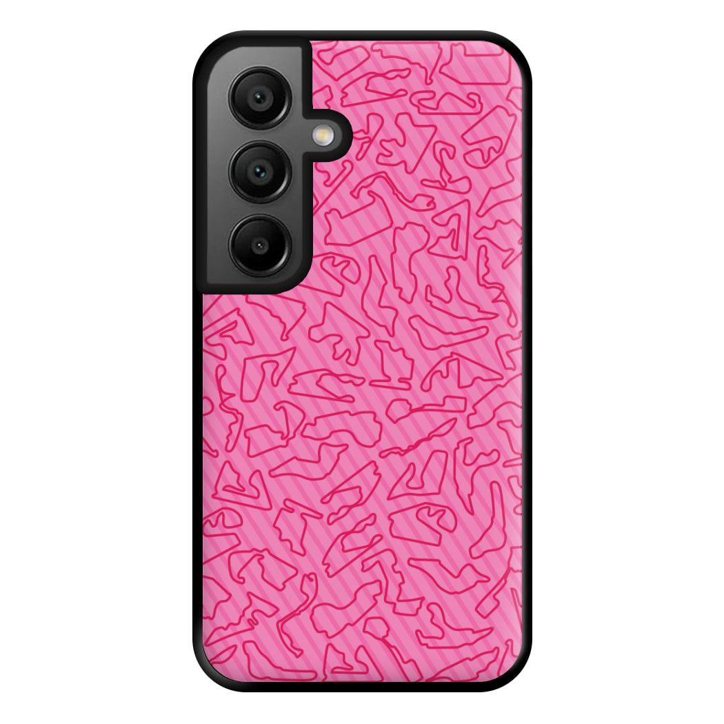 Track Outlines Pink Phone Case for Google Pixel 8