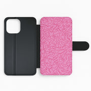 Track Outlines Pink Flip / Wallet Phone Case 2