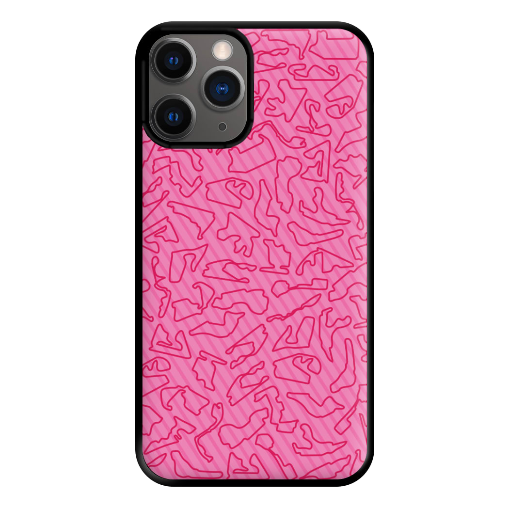 Track Outlines Pink Phone Case for iPhone 12 Pro Max