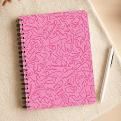Track Outlines Pink Notepad