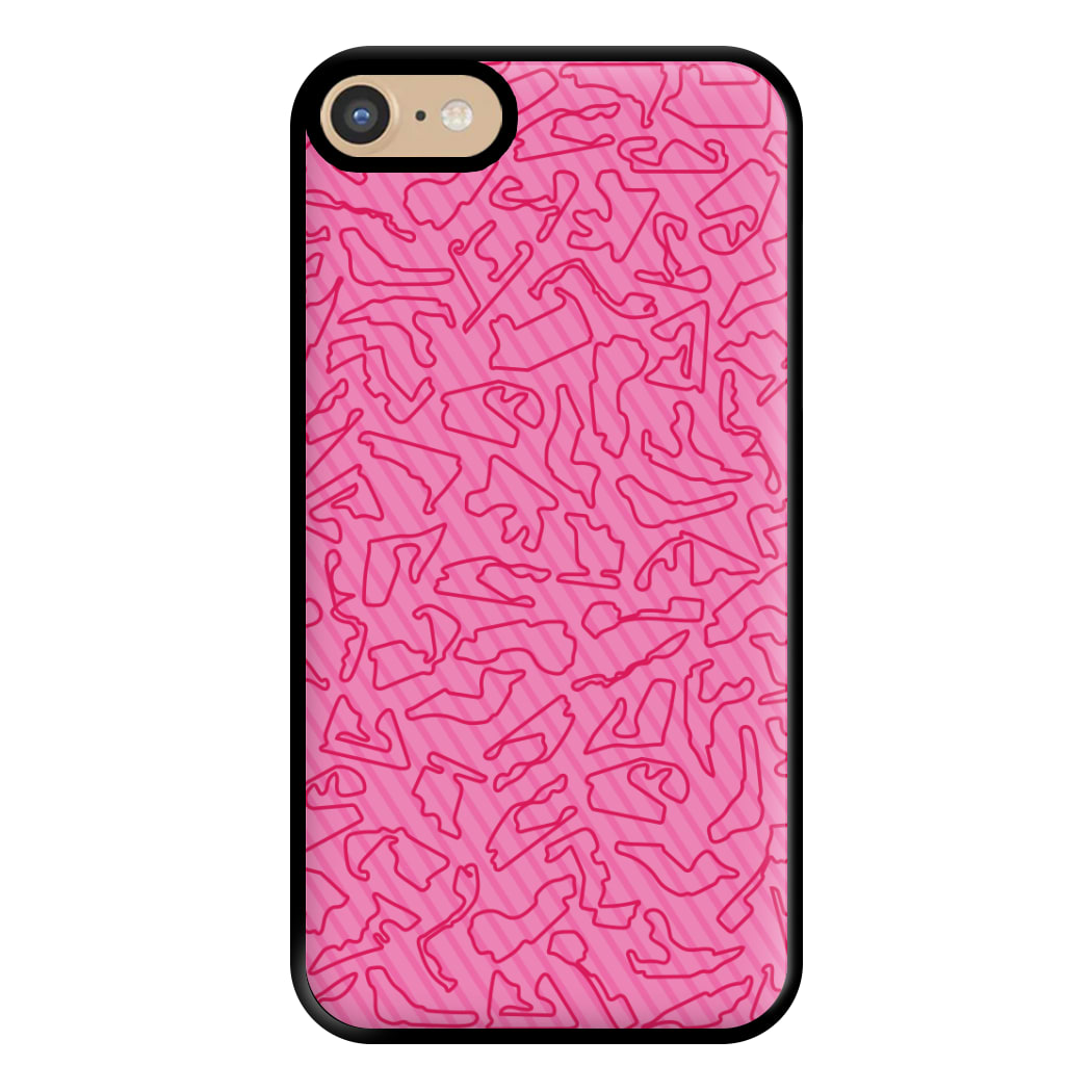 Track Outlines Pink Phone Case for iPhone 6 / 7 / 8 / SE