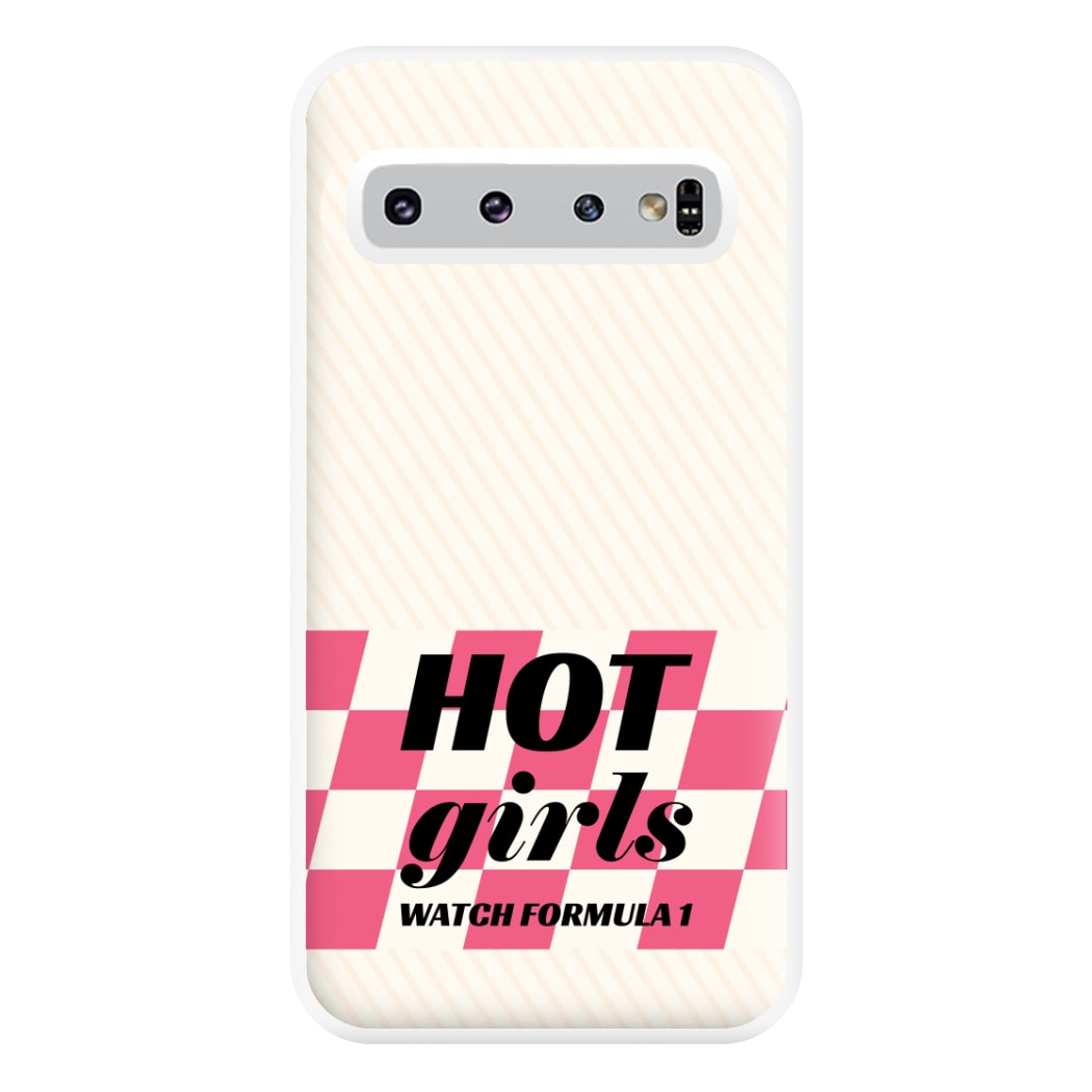 Hot Girls Watch Formula One Phone Case for Galaxy S10 Plus