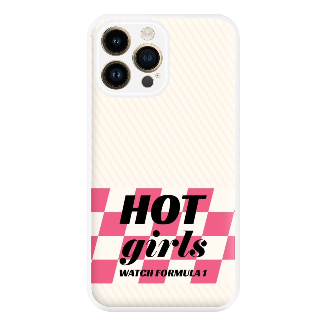 Hot Girls Watch Formula One Phone Case for iPhone 14 Pro Max