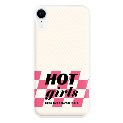 Hot Girls Watch Formula One Phone Case for iPhone XR