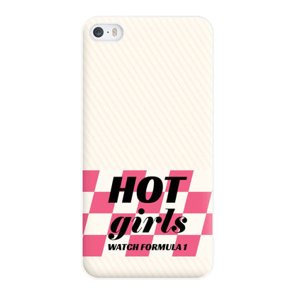 Hot Girls Watch Formula One Phone Case for iPhone 5 / 5s / SE 2016