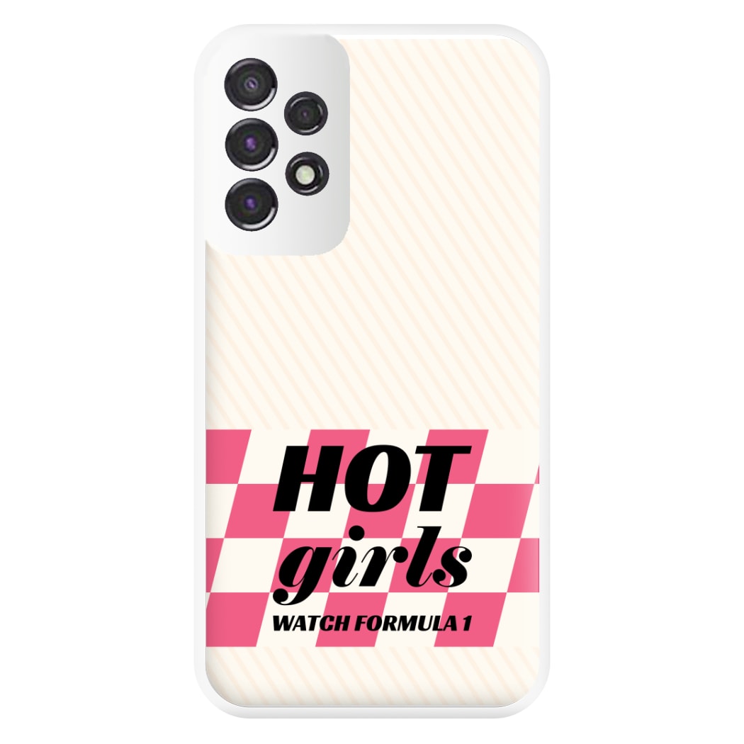 Hot Girls Watch Formula One Phone Case for Galaxy A53