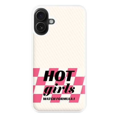 Hot Girls Watch Formula One Phone Case for iPhone 16 Plus