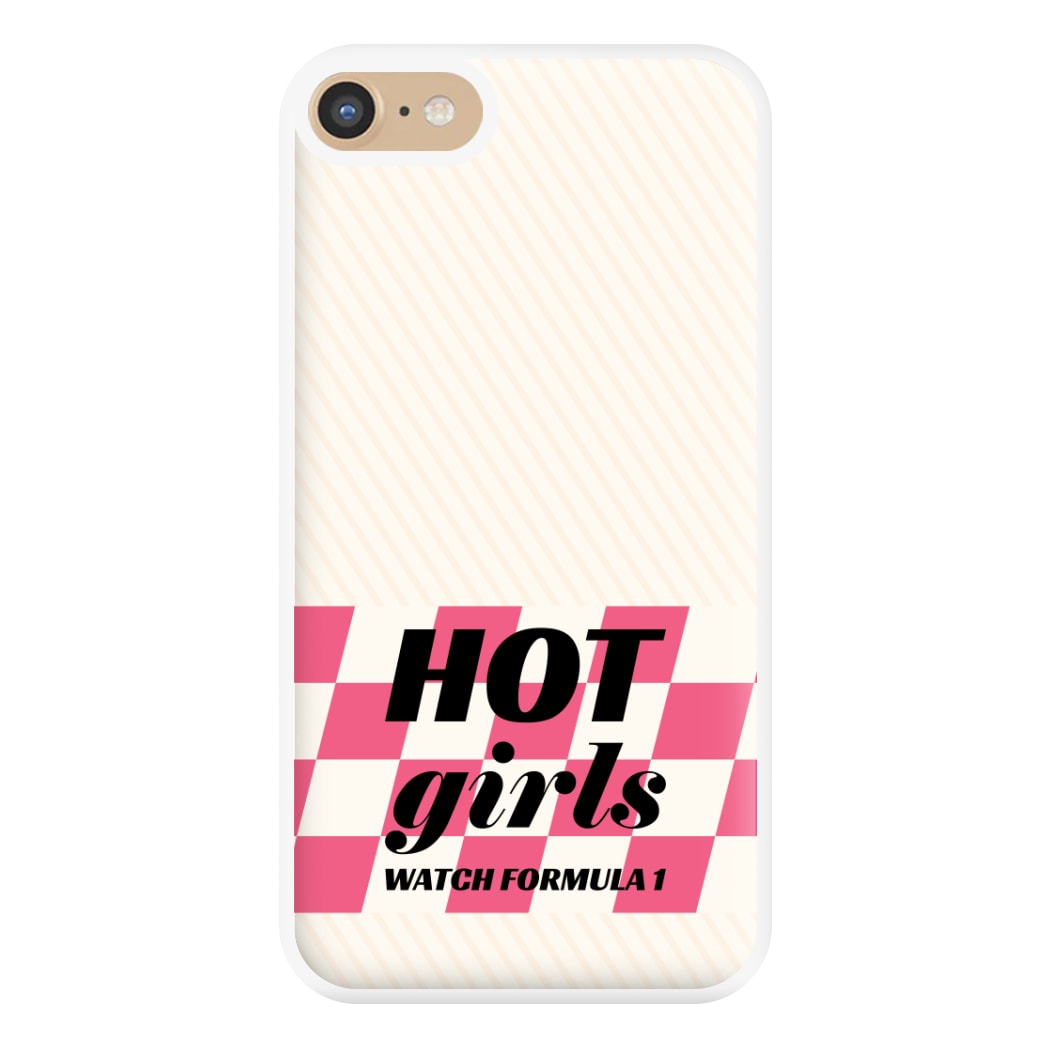 Hot Girls Watch Formula One Phone Case for iPhone 6 / 7 / 8 / SE