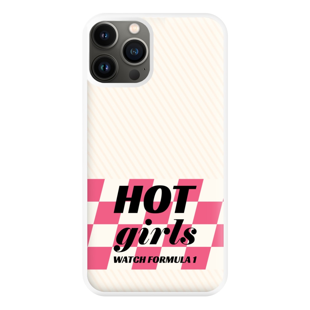 Hot Girls Watch Formula One Phone Case for iPhone 13 Pro Max