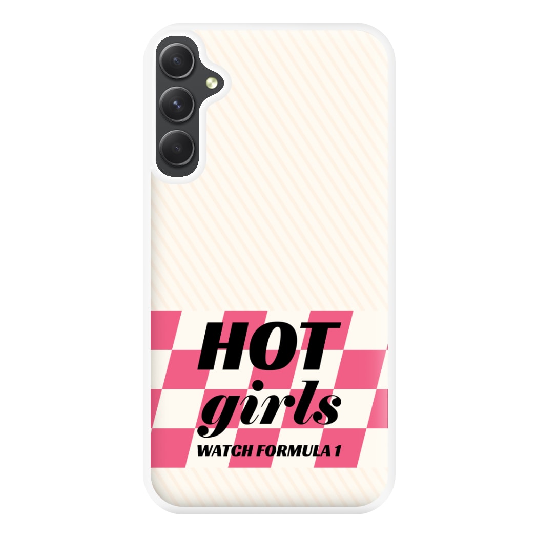 Hot Girls Watch Formula One Phone Case for Galaxy A54