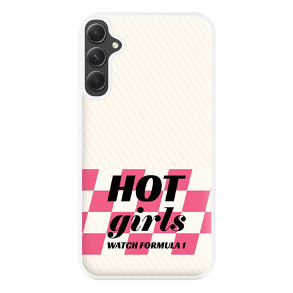 Hot Girls Watch Formula One Phone Case for Galaxy A54