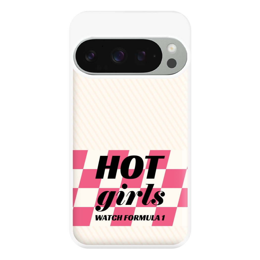 Hot Girls Watch Formula One Phone Case for Google Pixel 9 Pro XL