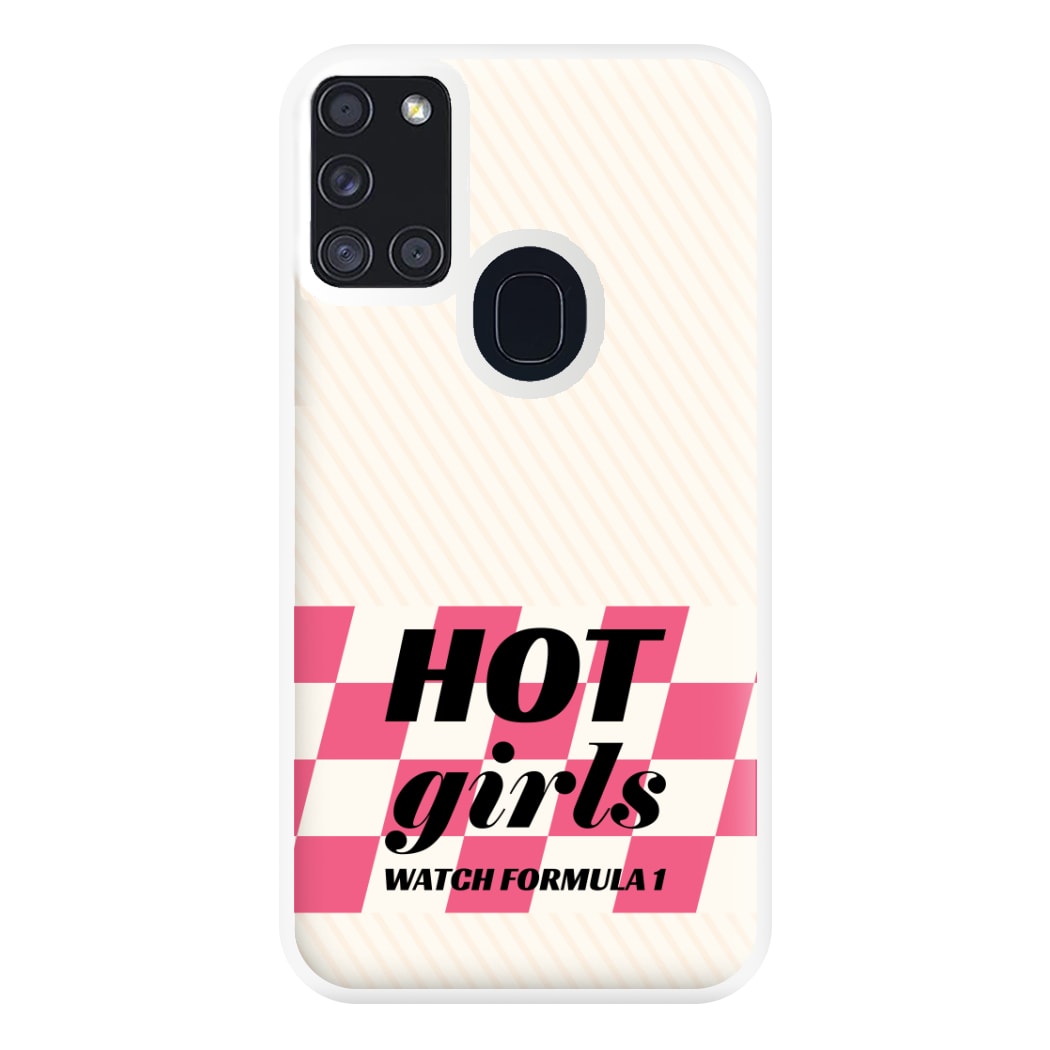 Hot Girls Watch Formula One Phone Case for Galaxy A21s