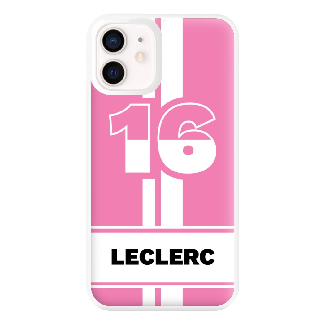 Pink Leclerc Phone Case for iPhone 13 Mini