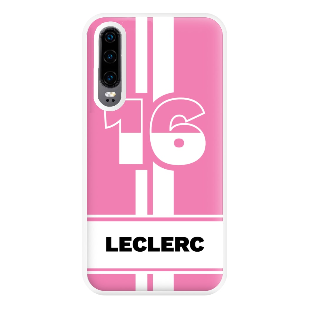 Pink Leclerc Phone Case for Huawei P30