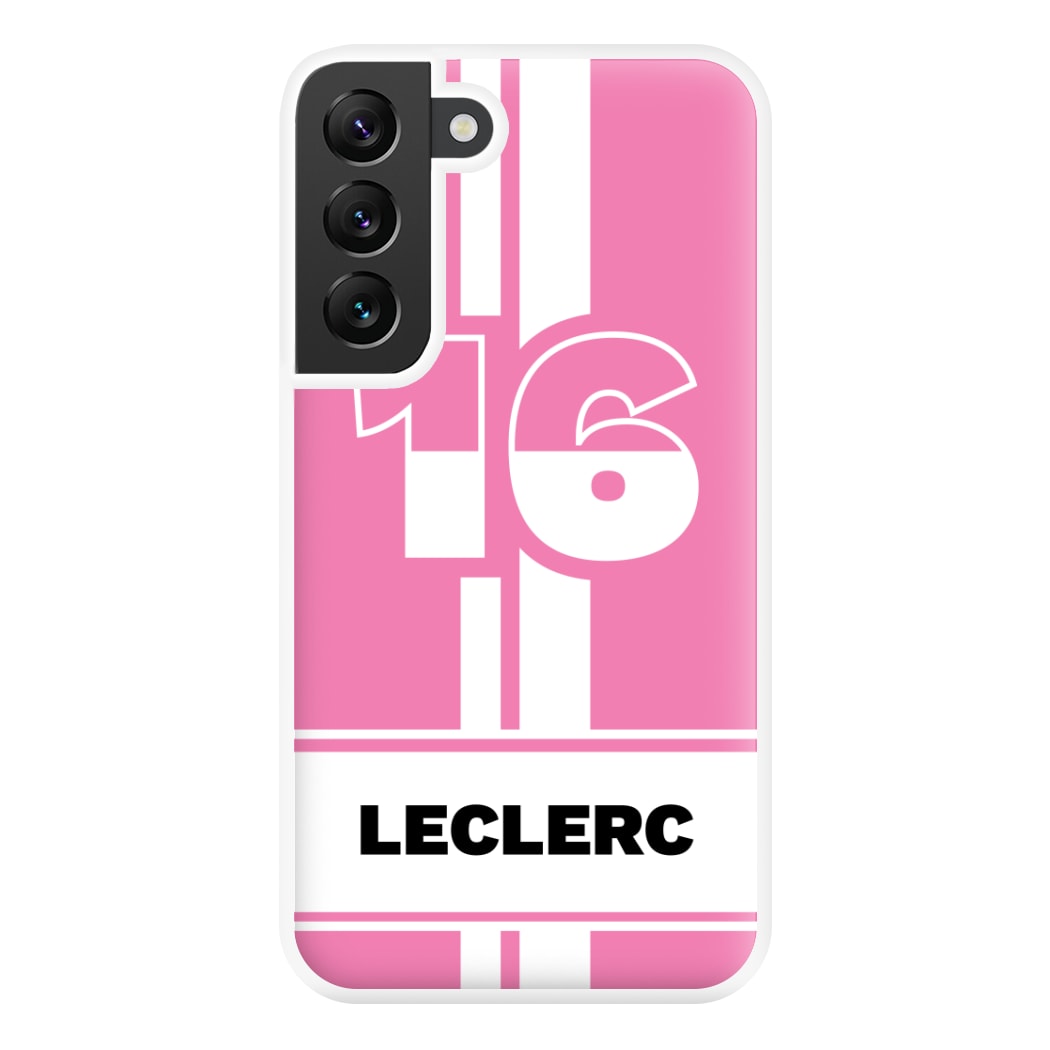 Pink Leclerc Phone Case for Galaxy S22 Plus