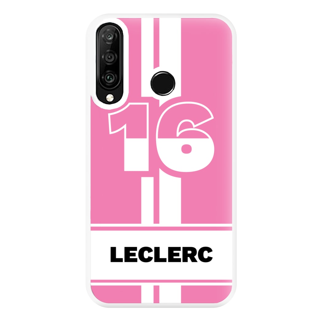 Pink Leclerc Phone Case for Huawei P30 Lite