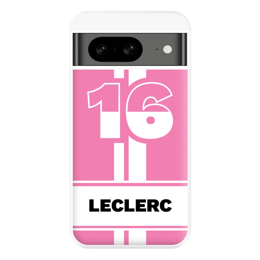 Pink Leclerc Phone Case for Google Pixel 8