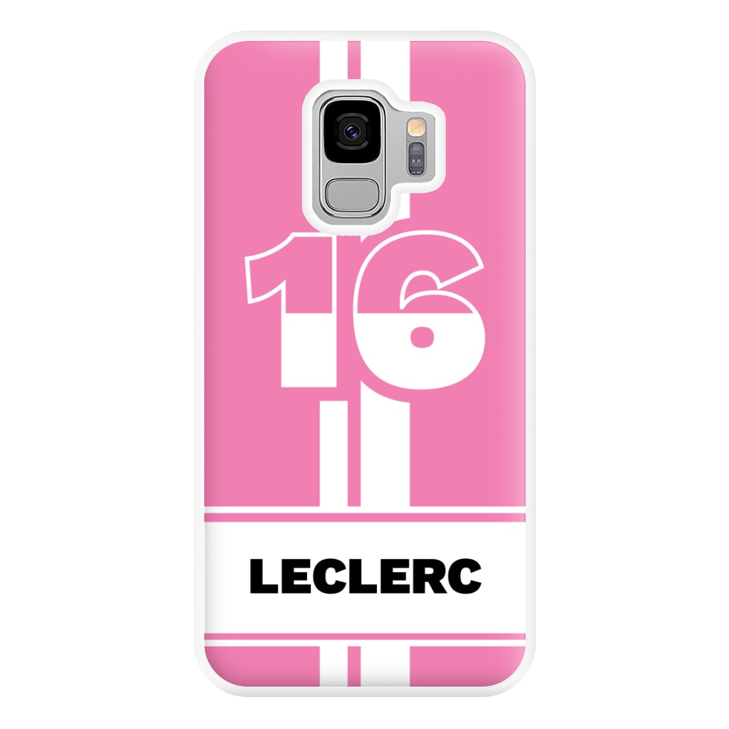 Pink Leclerc Phone Case for Galaxy S9 Plus