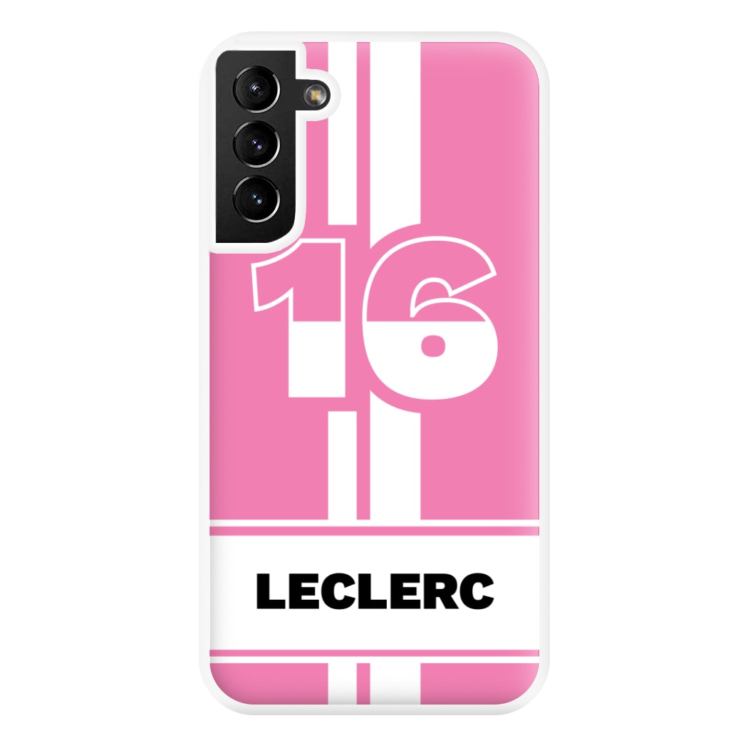 Pink Leclerc Phone Case for Galaxy S21 Plus