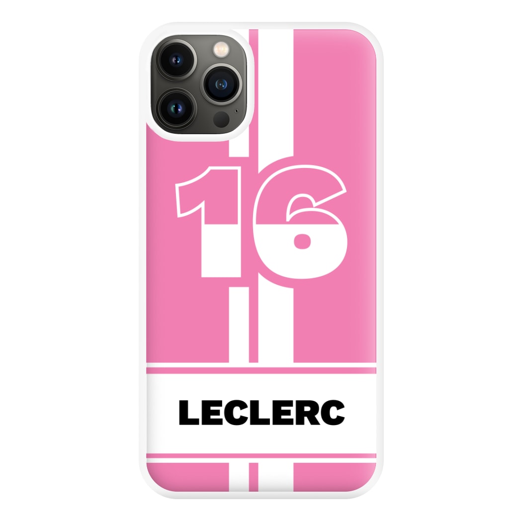 Pink Leclerc Phone Case for iPhone 13